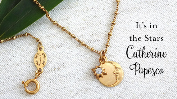 celestial pendant, gold pendant, la vie parisienne, la vie jewelry, catherine popesco